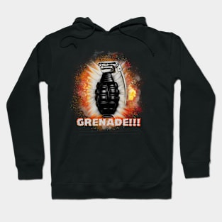 Exploding Grenade Design by MotorManiac Hoodie